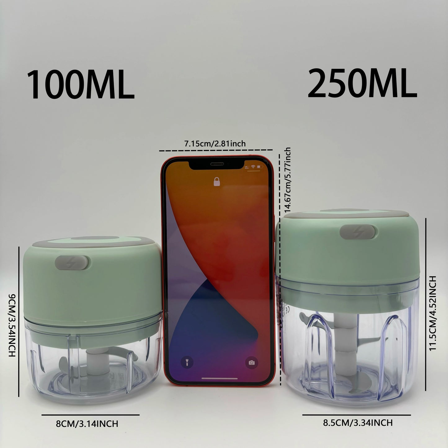 Electric Mini Food Chopper – USB Rechargeable Garlic, Onion & Vegetable Cutter