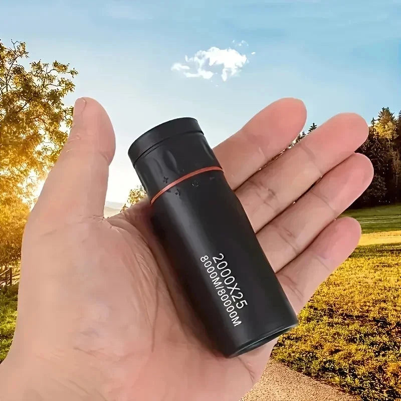 HD Mini Monocular Telescope 2000×25 – Portable Zoom Scope for Outdoors, Camping & Travel