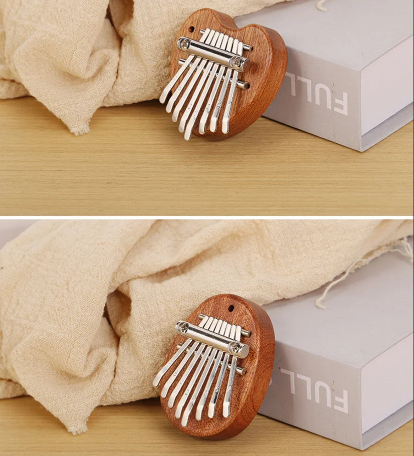 Mini Wooden Kalimba (8-Key) – Pocket Thumb Piano Musical Instrument
