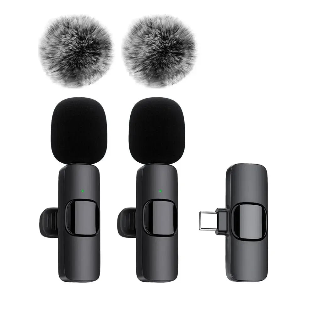 Wireless Clip-On Phone Microphone (iPhone/Android) — Noise-Reducing Mini Mic