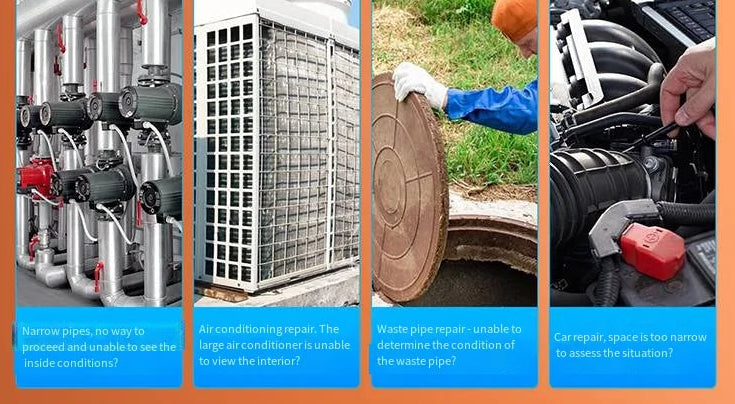 7mm USB-C Waterproof Endoscope Camera with 6 LEDs – Flexible Inspection Borescope for Phones & PCs