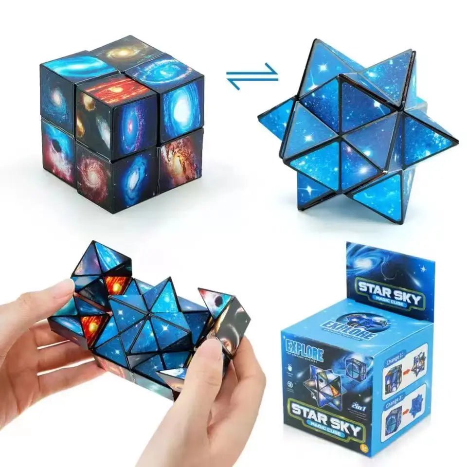 Astral Shape - Shifting Cube — Mind - Soothing Fidget Puzzle for All Ages - Drop & Co.