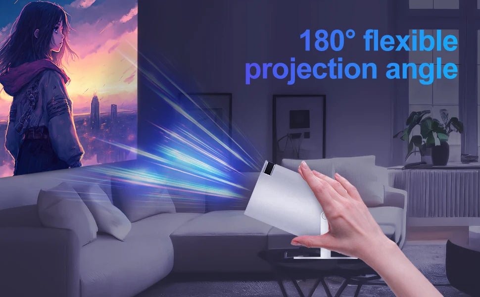 Magcubic HY300 Pro Mini Projector – 200 ANSI • 1080p & 4K Supported • 180° Rotation • WiFi - Drop & Co.