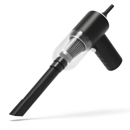 Car/Desk Vacuum Cleaner — Wireless Charging, Dual-Purpose Suction & Blowing, High-Power Mini Handheld Cleaner