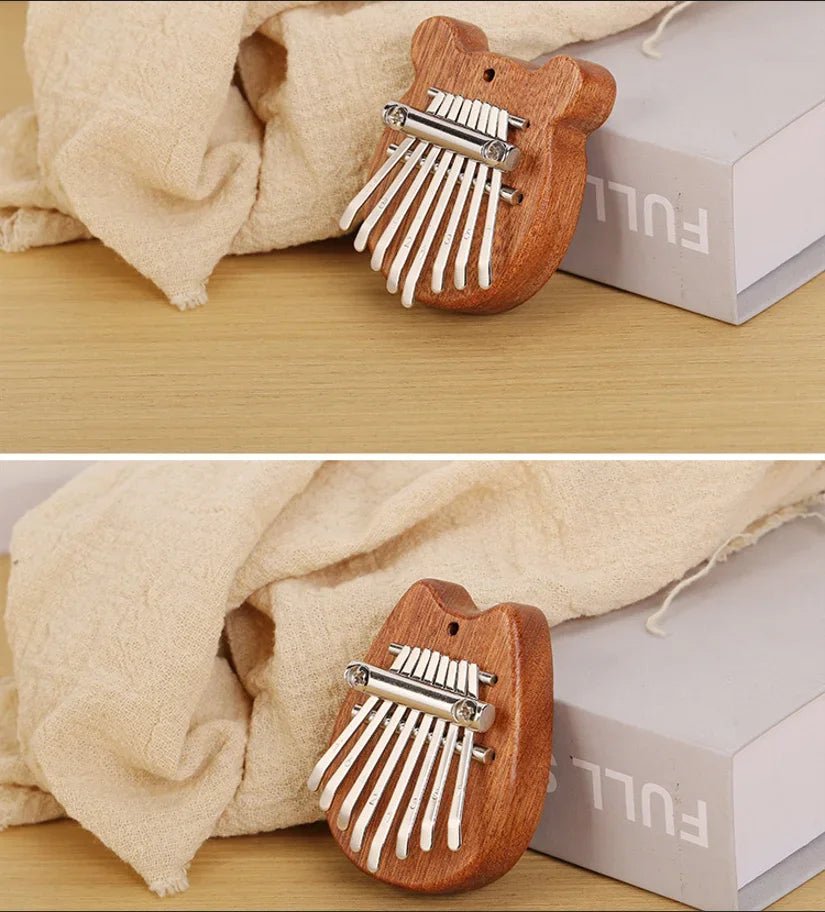 Mini Wooden Kalimba (8 - Key) – Pocket Thumb Piano Musical Instrument - Drop & Co.