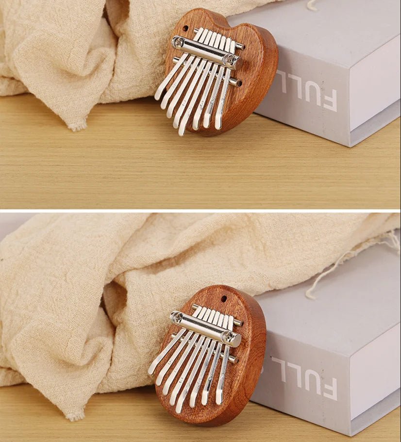 Mini Wooden Kalimba (8 - Key) – Pocket Thumb Piano Musical Instrument - Drop & Co.