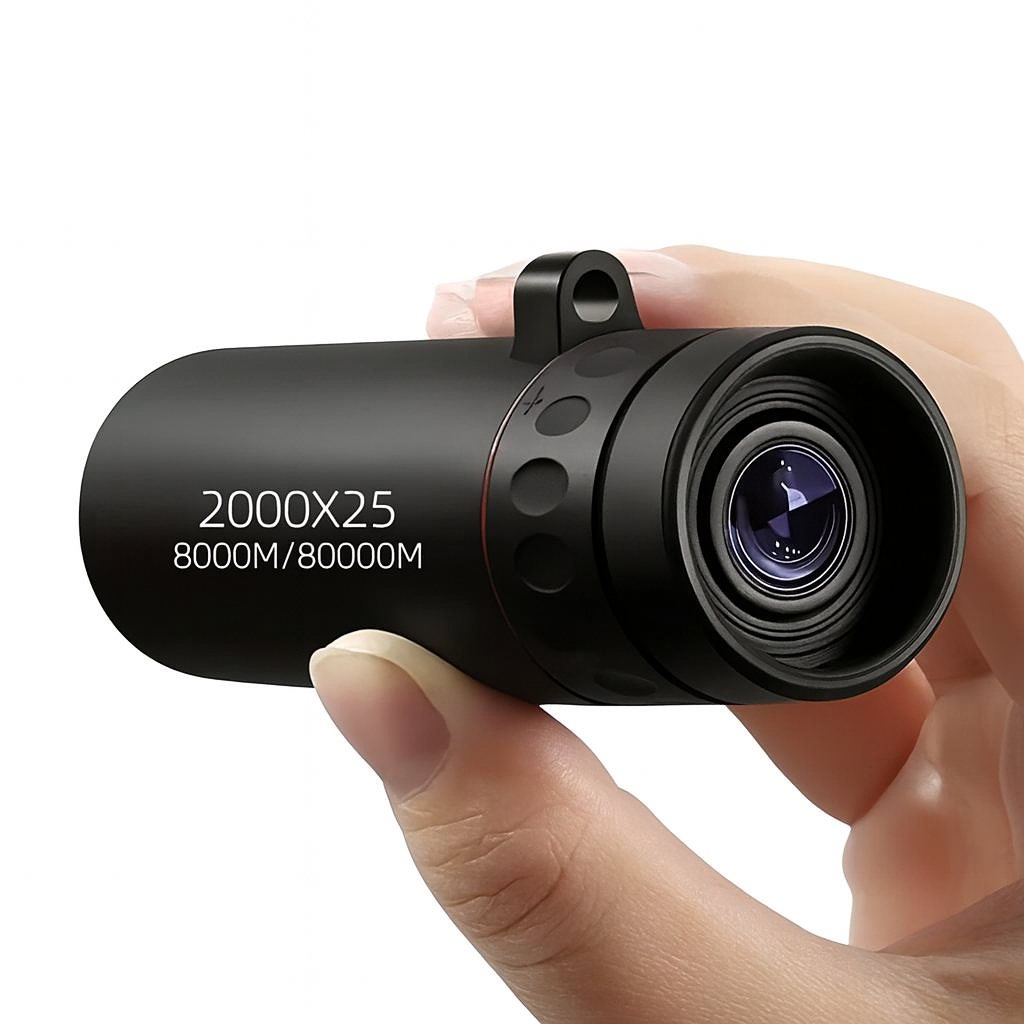 HD Mini Monocular Telescope 2000×25 – Portable Zoom Scope for Outdoors, Camping & Travel