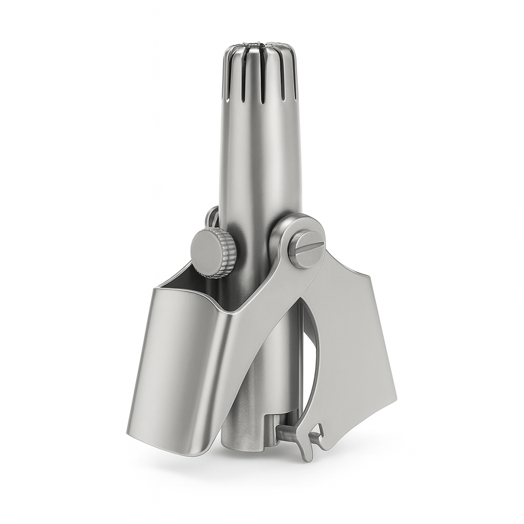 Stainless Steel Manual Nose & Ear Hair Trimmer – Portable, Washable & Precision Groomer for Men & Women by LISI - Drop & Co.