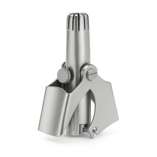 Stainless Steel Manual Nose & Ear Hair Trimmer – Portable, Washable & Precision Groomer for Men & Women by LISI