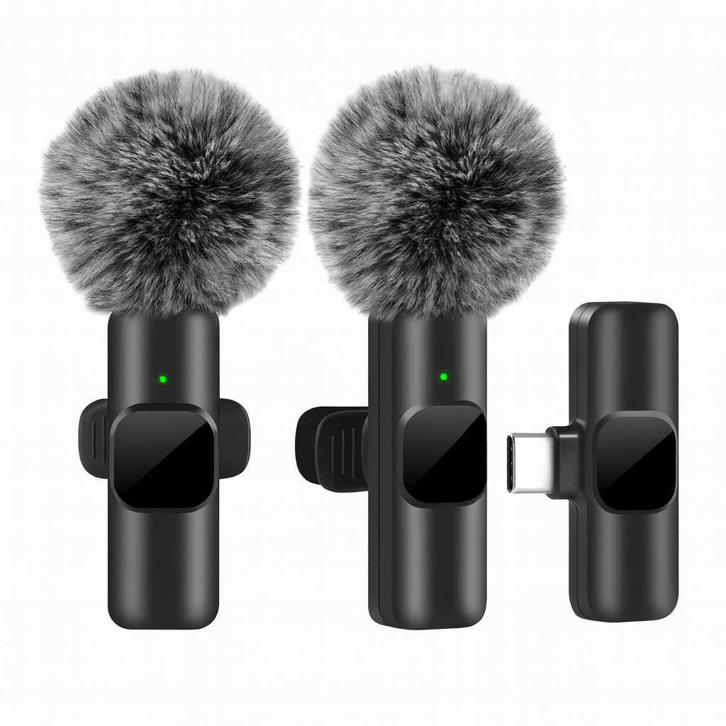 Wireless Clip-On Phone Microphone (iPhone/Android) — Noise-Reducing Mini Mic